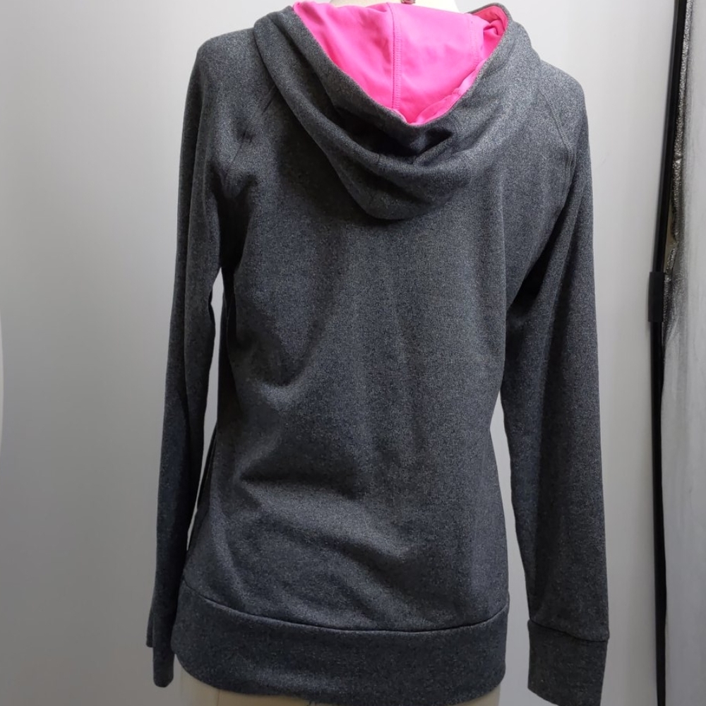 Adidas gray/pink Ultimate Hoodie-sz M - Picture 4 of 7